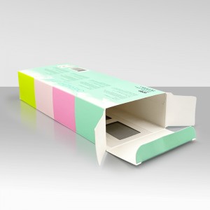इको-फ्रेन्डली आयताकार बिस्कुट पेपर बक्स कुकी स्न्याक प्याकेजिङ बक्स कस्टम प्रिन्टिङ सिरियल बक्स प्याकेजिङ विन्डोको साथ